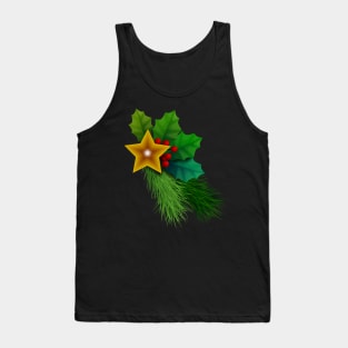 Christmas Holly Berry Tree Decoration Tank Top